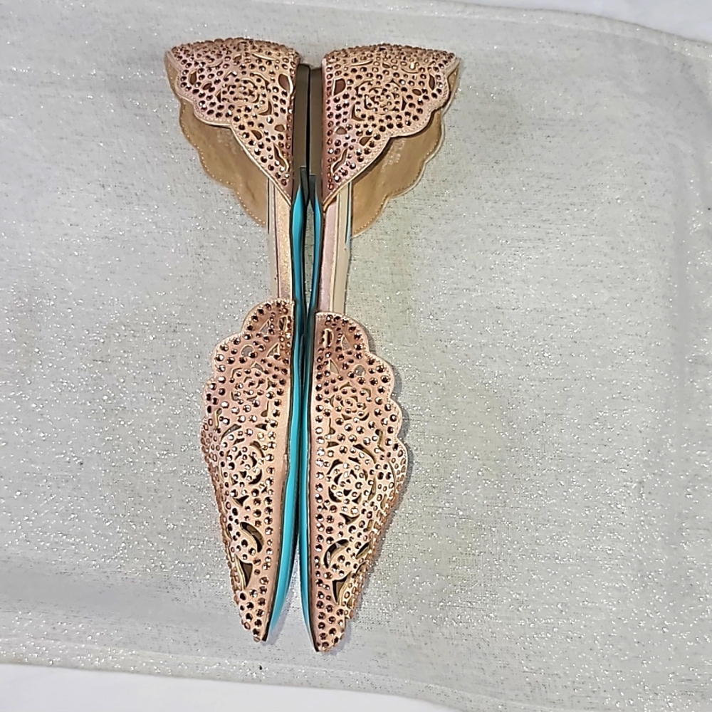 Betsy Johnson Ballerina Flats Elegant Wear Office Wear Career Wedding - Picture 10 of 15